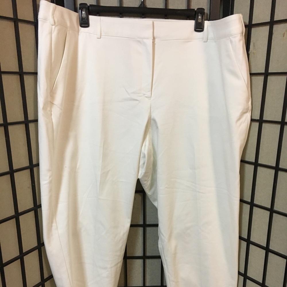 Sexy white ankle pants